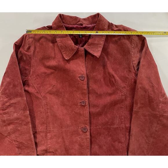 Hypo Active Red Leather Jacket Men's 2XL Extra Large Winter Coat - Picture 5 of 9